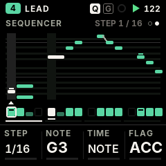 SEQUENCER STEP page